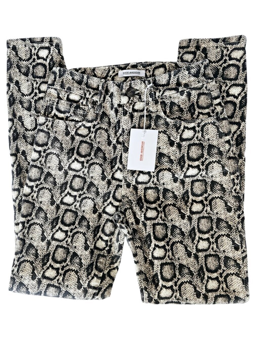 😍 NWT 😍 Good American Good Legs Snake Jeans, Size 2 - Picture 2 of 8